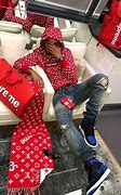 Image result for Clothes Red Surpreme