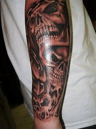 Image result for Evil Skull Sleeve Tattoos