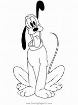 Image result for Pluto the Dog Halloween Coloring Pics