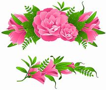 Image result for Pink Flower Border