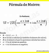 Image result for De Moivre's Theorem Formula