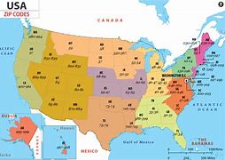 Image result for United States Map with Zip Codes