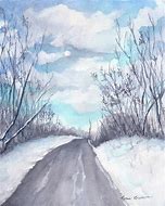 Image result for Let It Snow Painting