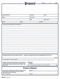 Image result for Free Contractor Proposal Forms Template