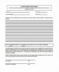 Image result for Client Grievance Form