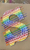 Image result for Rainbow Letter Art