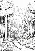 Image result for Forest Landscape Coloring Pages