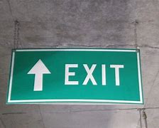 Image result for Exit Sign with Arrow