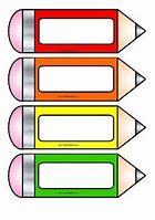 Image result for Free Printable Pencil Labels