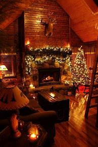 Image result for Log Cabin Christmas Tree with Family Tree