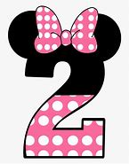 Image result for Minnie Mouse with Number 2