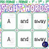 Image result for Primer Sight Words Flash Cards