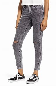 Image result for Acid Wash Ripped Skinny Jeans