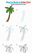 Image result for Step-by-Step Palm Tree Drawing