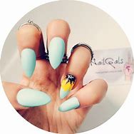 Image result for Mint Green Stiletto Nails