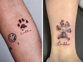 Image result for Dog Paw Tattoo Art Design