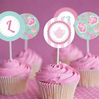 Image result for Tea Party Cupcake Toppers