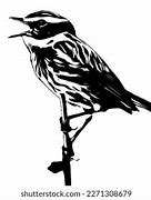 Image result for Bird Singing On Branch in Silhouette