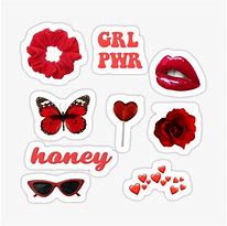 Image result for Print Stickers Red