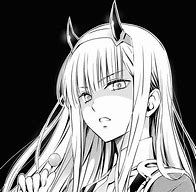 Image result for Zero Two Black and White