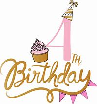 Image result for 4th Birthday Girl Clip Art