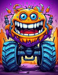 Image result for Easy Monster Truck Coloring Pages