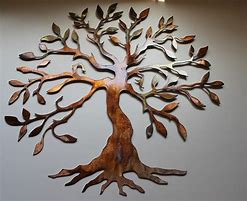 Image result for Metal Tree Wall Art Decor