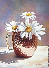 Image result for Watercolor Still Life Flowers