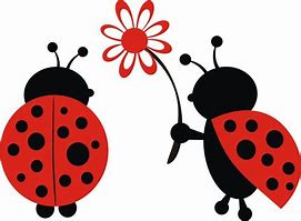 Image result for Cute Ladybug Flower Clip Art