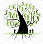 Image result for Silhouette Family Tree Leaf with Names