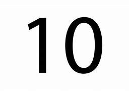 Image result for White Number 10