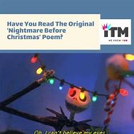 Image result for Nightmare Before Christmas Poem