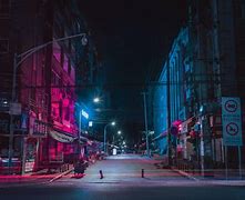 Image result for Neon Lights City Street Night