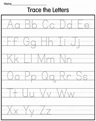 Image result for Alphabet Tracing Worksheets UKG