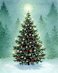 Image result for Vintage Christmas Tree Art