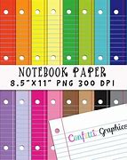 Image result for Colorful Notebook Paper