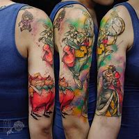 Image result for Alice in Wonderland Character Tattoos