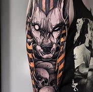 Image result for Anubis 3D Tattoo