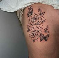 Image result for Rose with Butterfly Tattoo