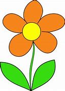 Image result for Flower Clip Art Sketch with Orange