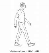 Image result for How to Draw a Boy Walking