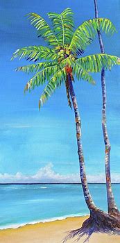 Image result for Tropical Palm Tree Paintings