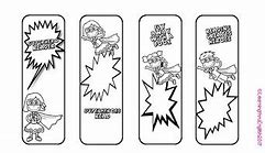 Image result for Printable Superhero Bookmarks