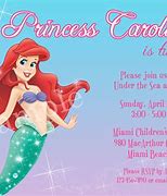 Image result for Mermaid Theme 1st Birthday Invitation