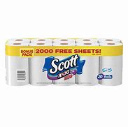 Image result for 20 Pack Scott 1000 Sheets per Roll Toilet Paper at Giant