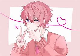 Image result for Anime Boy in Pink