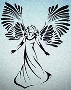 Image result for Angel Stencil