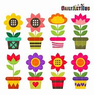 Image result for Flower Clip Art Set