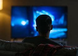 Image result for Person Watching TV Night