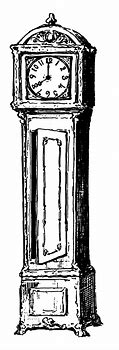 Image result for Grandfather Clock Drawing